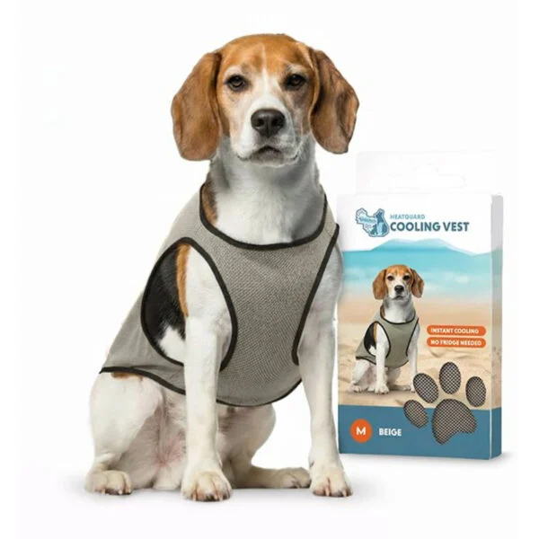 Vestă răcoritoare pentru câini, activată cu apă, M, lungimea spatelui 30 cm – Coolpets Cooling Vest