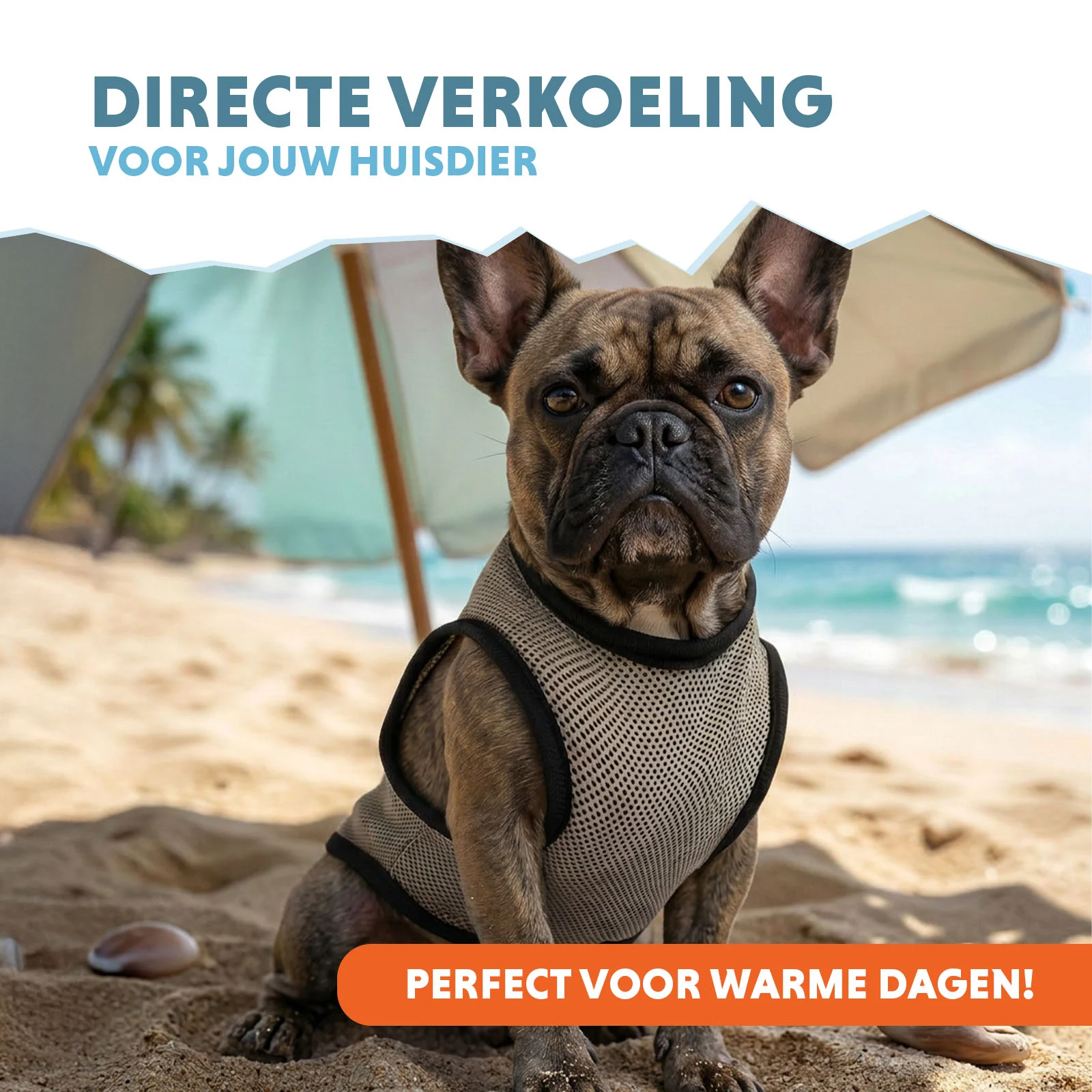 Vestă răcoritoare pentru câini, activată cu apă, S, lungimea spatelui 25 cm – Coolpets Cooling Vest - imagine 2