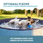 Piscină pliabilă pentru câini, cu bază antiderapantă, ø 100 x 30 cm – Coolpets Splash Dog Pool - imagine 4