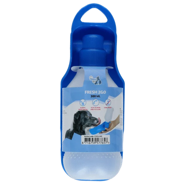 Sticlă pentru apă pentru câini, pentru deplasări, 300 ml – Coolpets Fresh 2GO