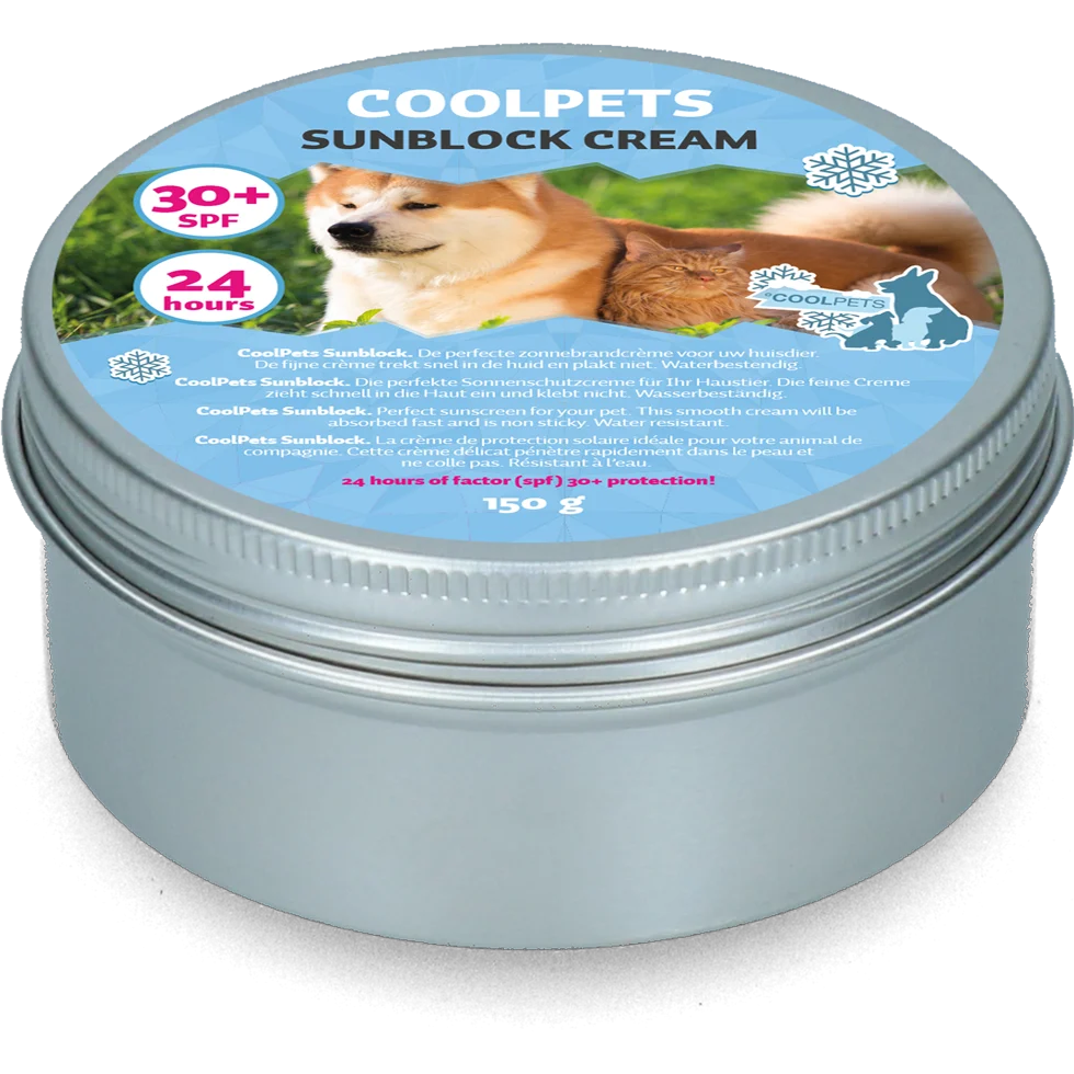 Cremă de protecție solară pentru câini, SPF 30+, 150 g – Coolpets Sunblock Creme - imagine 2