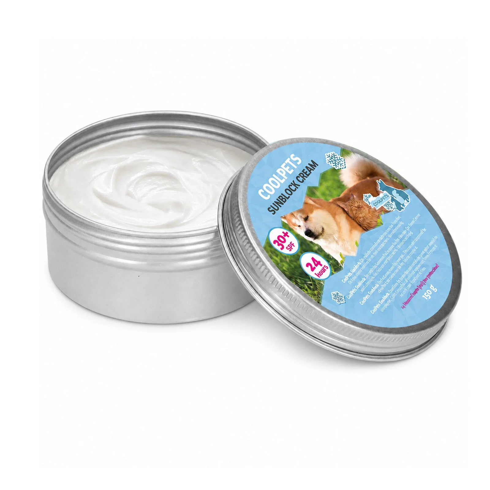 Cremă de protecție solară pentru câini, SPF 30+, 150 g – Coolpets Sunblock Creme - imagine 1
