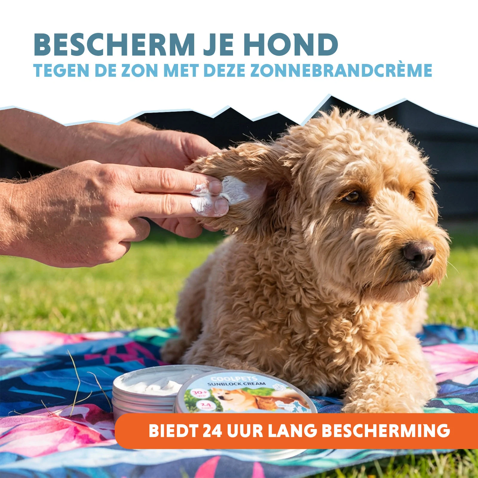 Cremă de protecție solară pentru câini, SPF 30+, 150 g – Coolpets Sunblock Creme - imagine 3