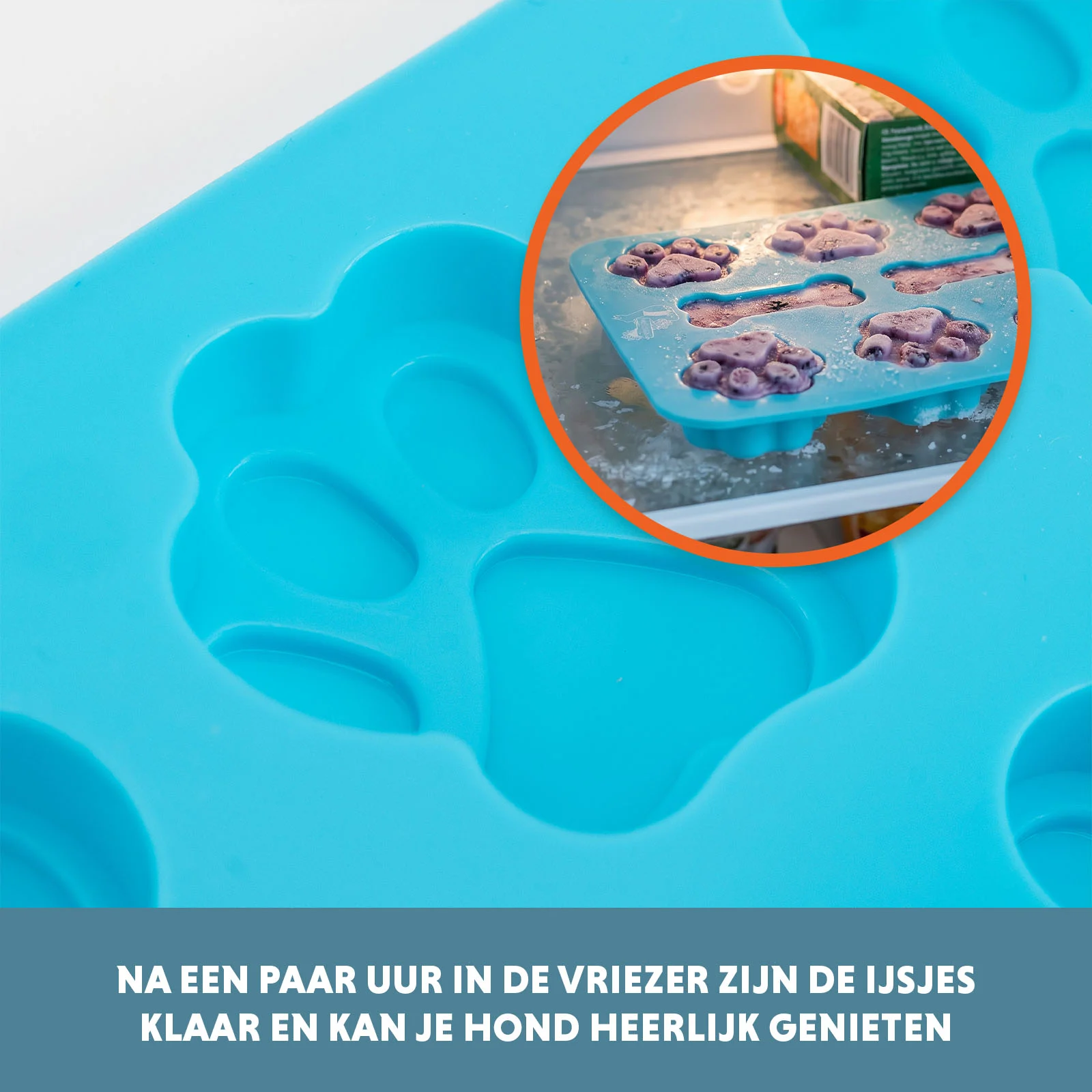 Formă pentru 8 înghețate pentru câini – Coolpets Dog Ice Mix Tray - imagine 4