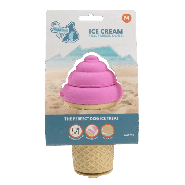 Formă din silicon pentru înghețată pentru câini, cu ventuză – Coolpets Ice Cream M