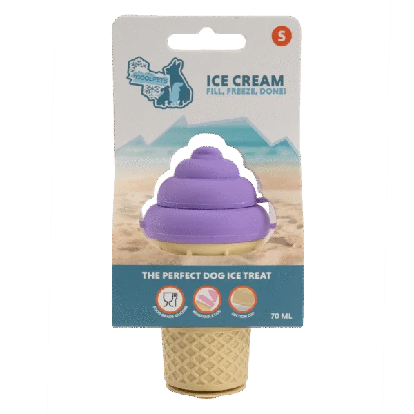 Formă din silicon pentru înghețată pentru câini, cu ventuză – Coolpets Ice Cream S