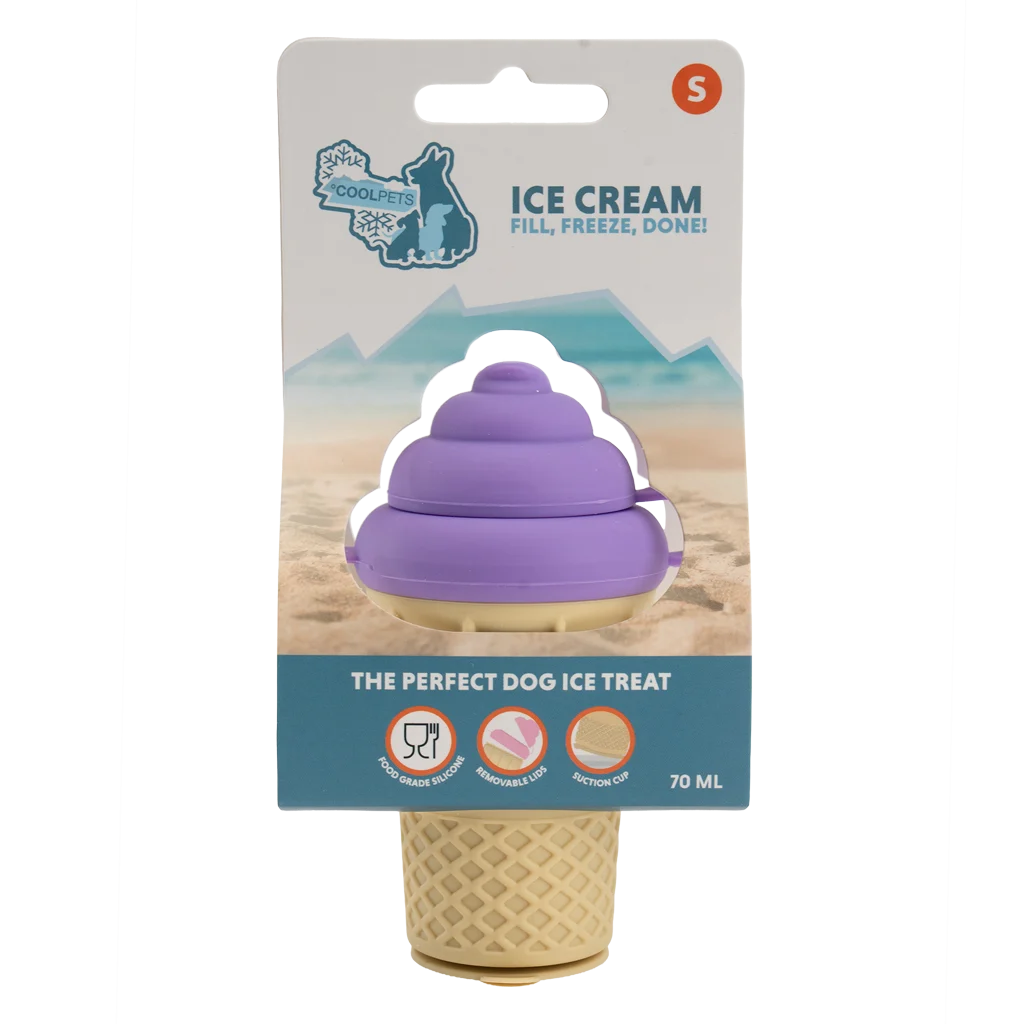Formă din silicon pentru înghețată pentru câini, cu ventuză – Coolpets Ice Cream S - imagine 1