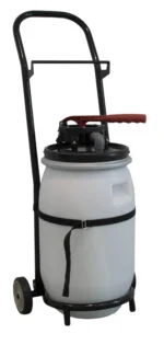Cărucior pentru pompa de drenaj, cu suporturi pentru rezervor și furtun, pliabil, 100 cm – Excellent Cow Drencher - imagine 3