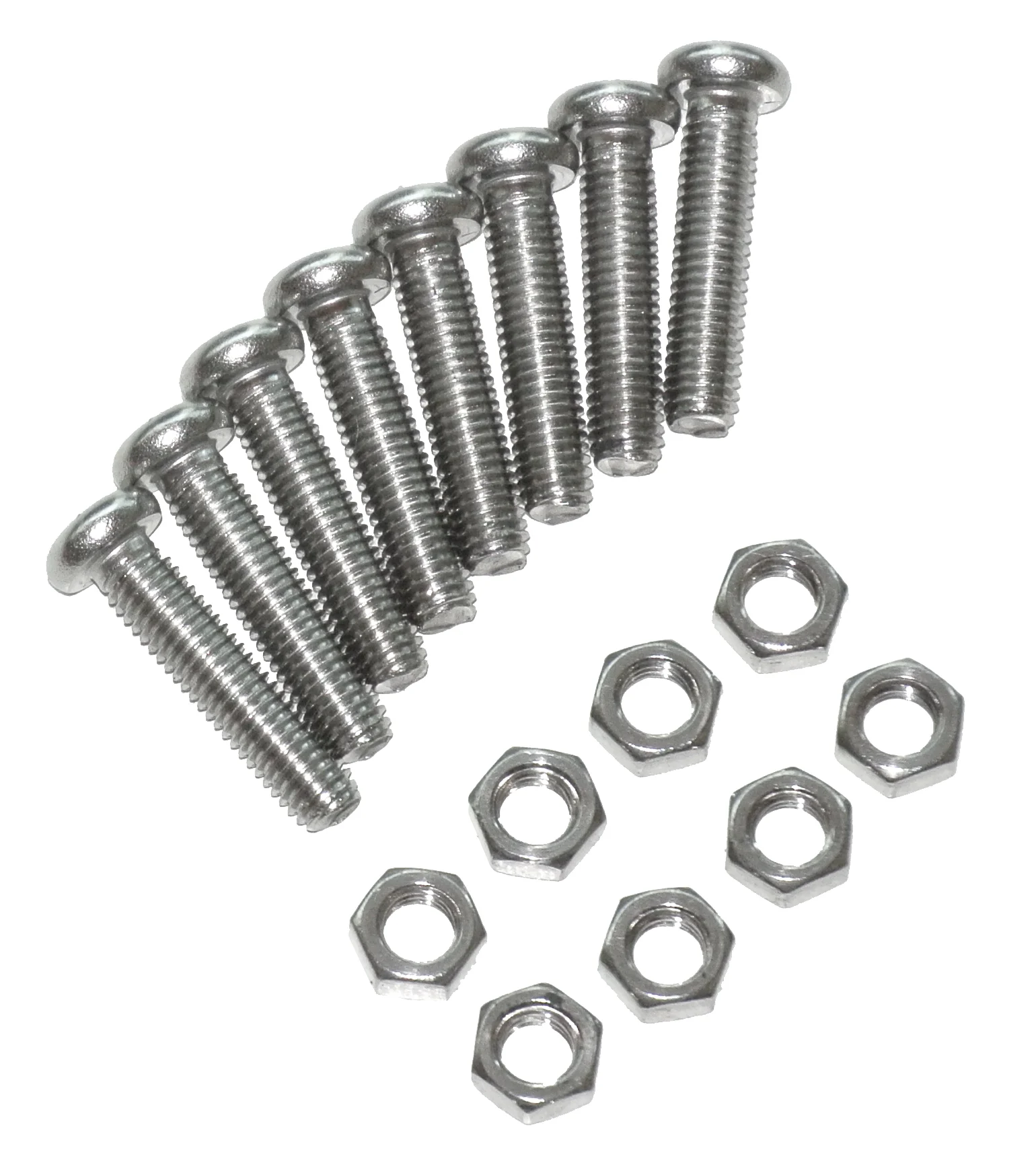 Set de șuruburi din inox pentru Drencher, 8 șuruburi și 8 piulițe – Excellent Cow Drencher - imagine 1