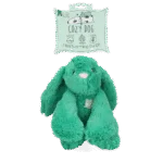 Jucărie de pluș pentru câini, iepure cu bătăi de inimă și săculeț încălzibil, verde, 30 x 20 cm – Cozy Dog Bunny