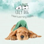 Jucărie de pluș pentru câini, iepure cu bătăi de inimă și săculeț încălzibil, verde, 30 x 20 cm – Cozy Dog Bunny - imagine 4