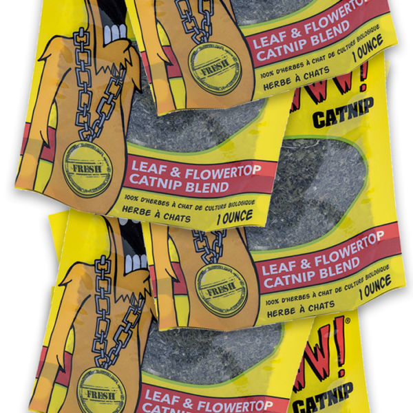 Bandă de expunere cu 12 pliculețe de iarbă pentru pisici de 1 oz, Yeowww! Catnip