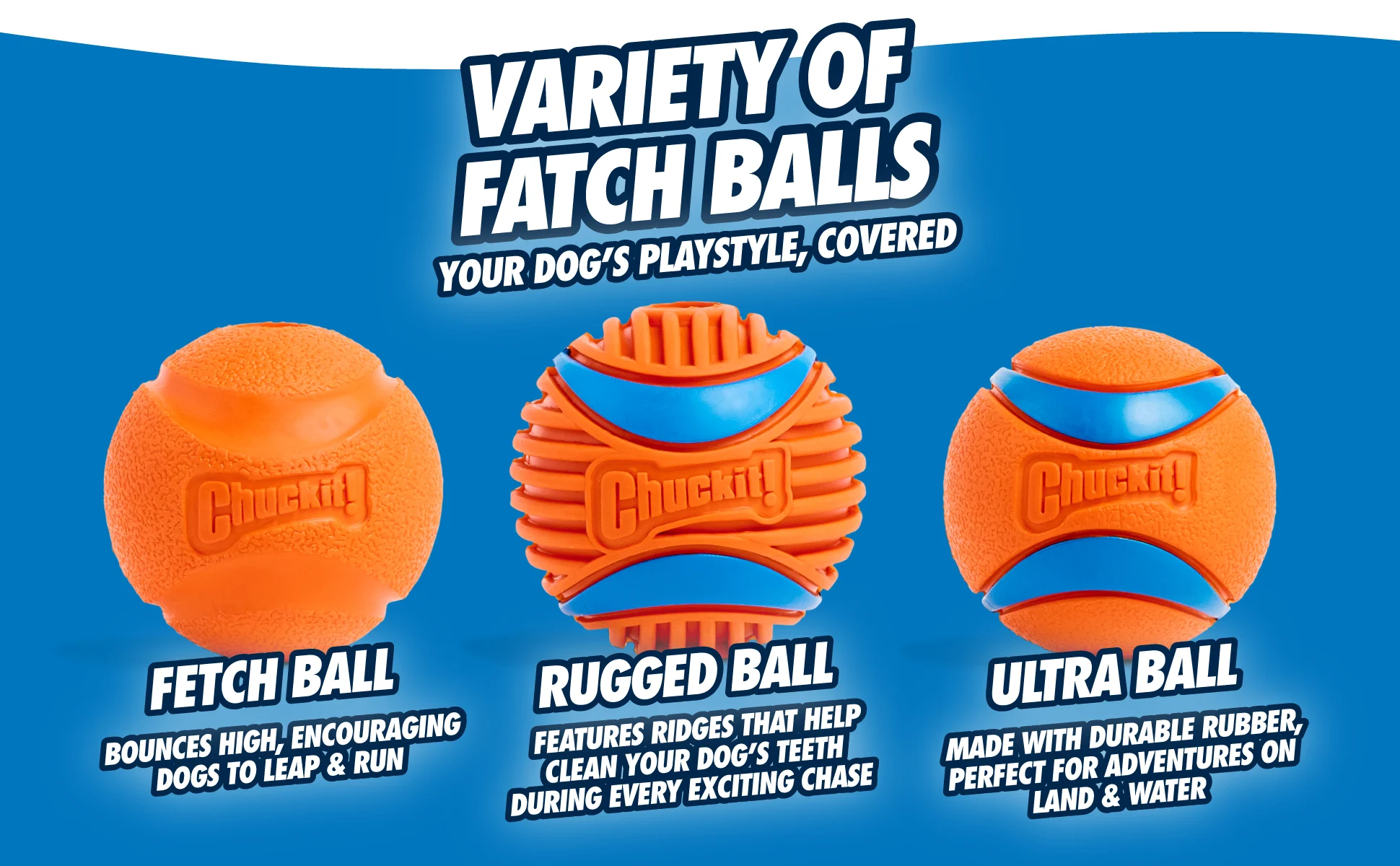Minge pentru câini din cauciuc, Ø 6 cm – Chuckit! Fetch Ball M - imagine 6