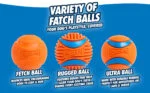 Minge pentru câini din cauciuc natural, cu săritură, L 7 cm – Chuckit! Fetch Ball - imagine 6