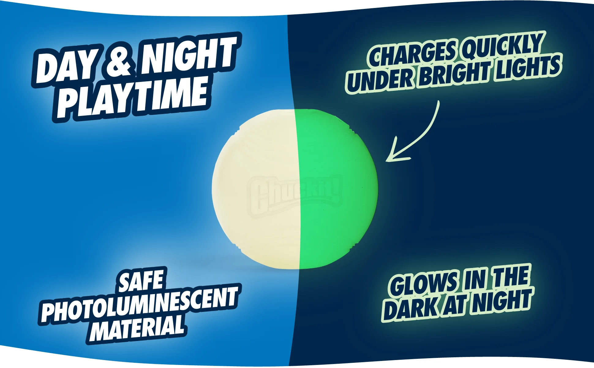 Minge din cauciuc pentru câini, luminoasă, Ø 6 cm – Chuckit! Max Glow M - imagine 6