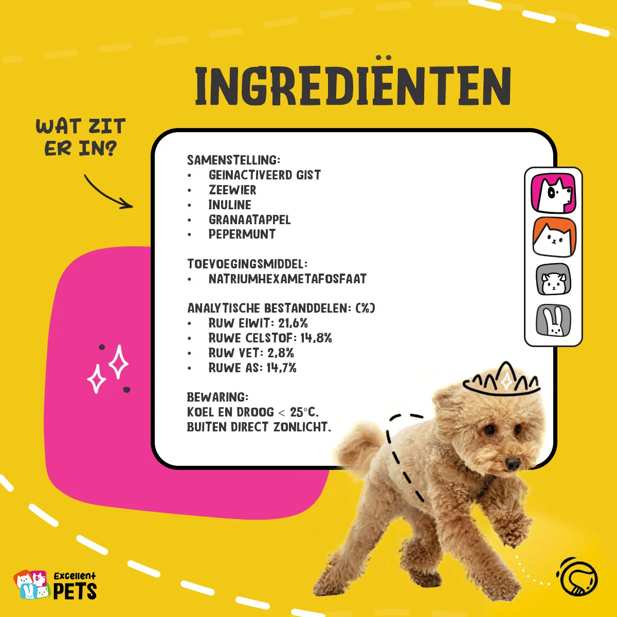 Supliment pentru dinți pentru câini și pisici, 150 g – Excellent Pets Dental Care Seaweed - imagine 4