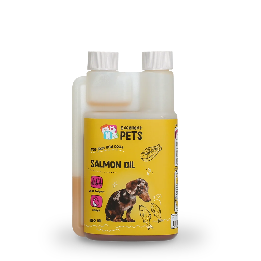 Ulei de somon pentru câini cu Omega 3 și 6, 250 ml – Excellent Pets Dog Salmon Oil - imagine 1