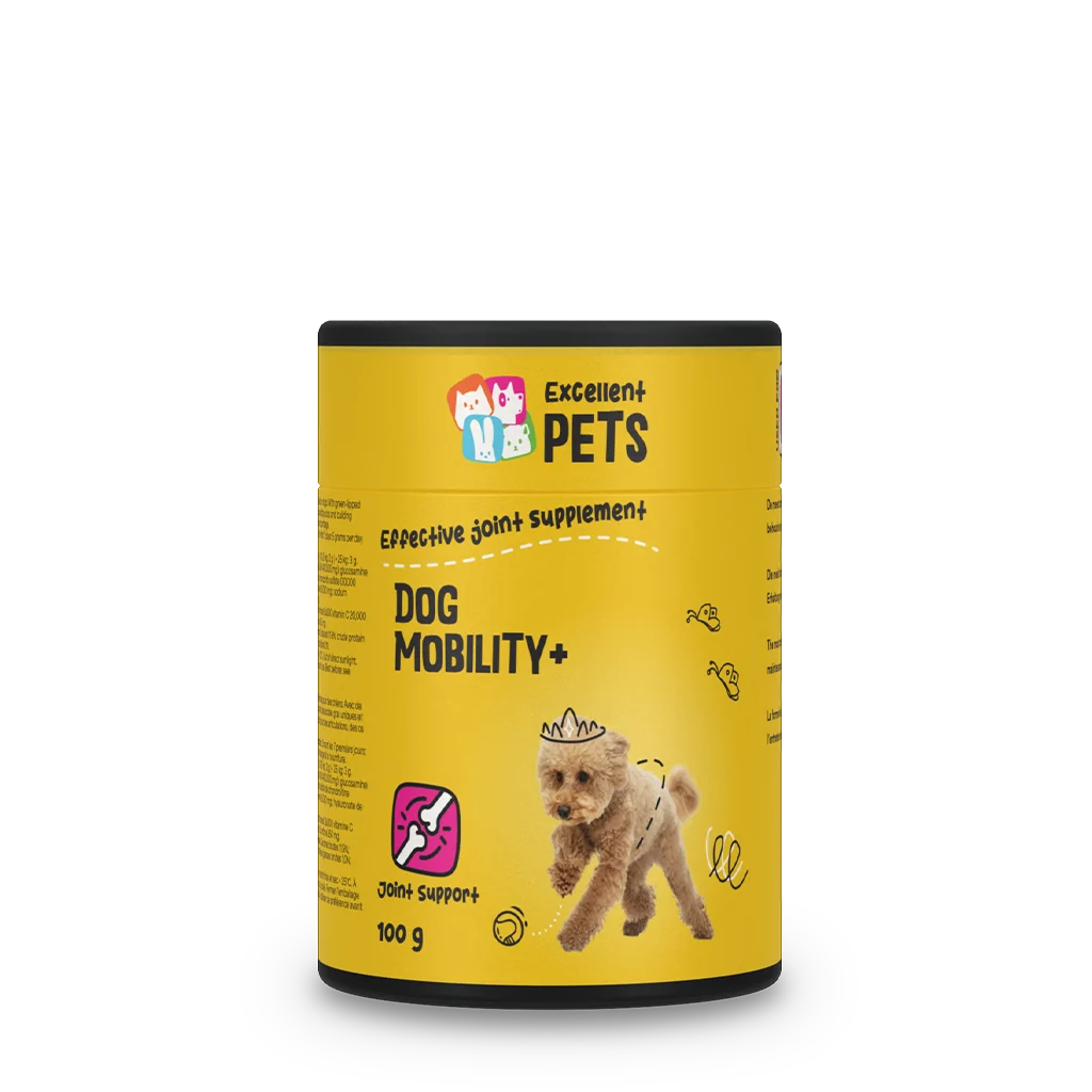 Supliment pentru articulațiile câinilor, sub formă de pulbere, 100 g – Excellent Pets Dog Mobility+ - imagine 1
