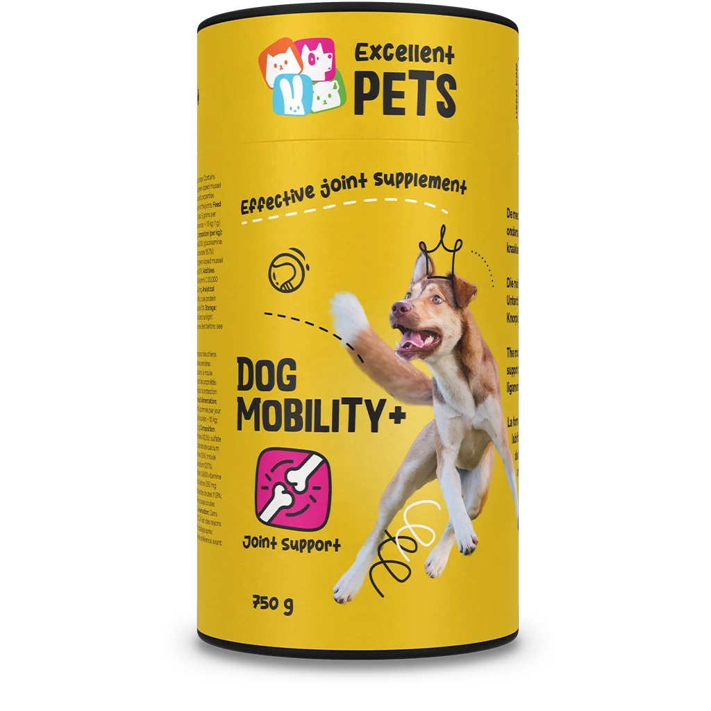 Supliment pentru articulațiile câinilor, pudră, 750 g – Excellent Pets Dog Mobility+ - imagine 1