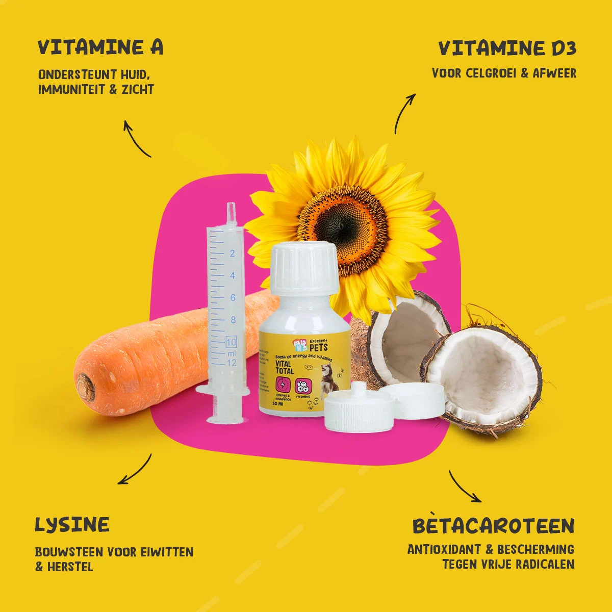Supliment lichid cu vitamine pentru câini, 50 ml – Excellent Pets Vital Total - imagine 6