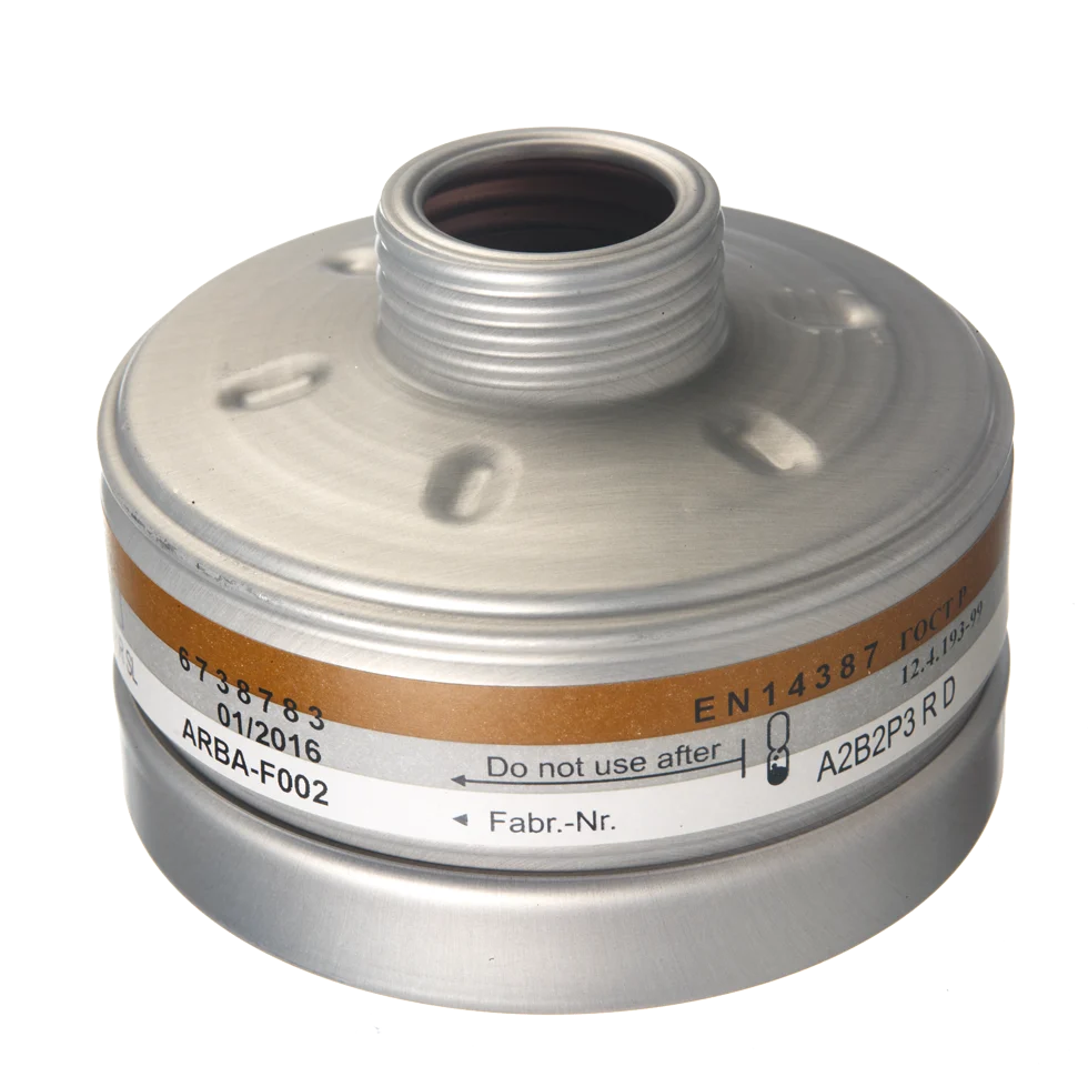 Filtru pentru mască A2B2-P3 cu racord filetat RD40 – Filtru Dräger RD 40 A2B2-P3 - imagine 1