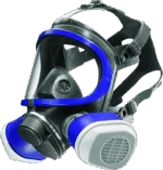 Mască integrală cu racord tip baionetă pentru două filtre, fără filtre – Dräger X-plore 5500