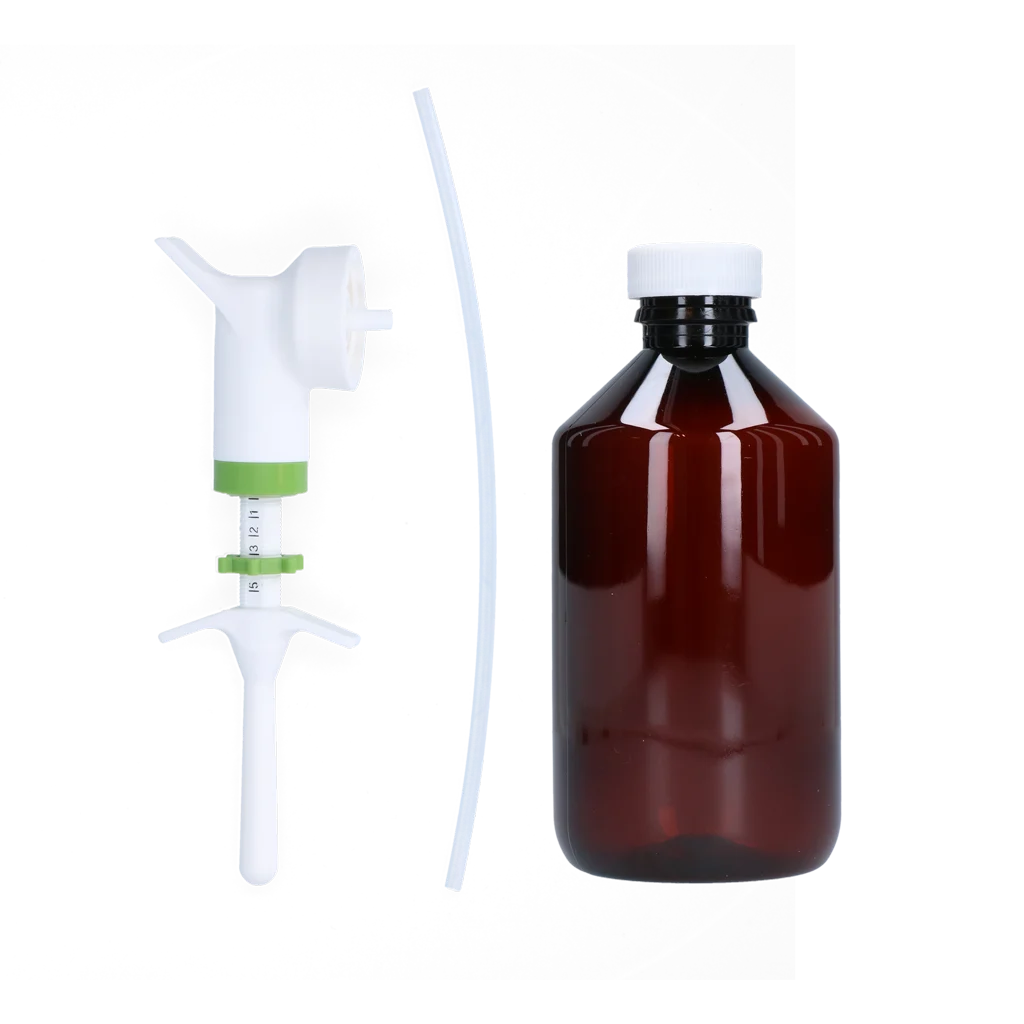 Set de dozare pentru viței, purcei și miei, reglabil de la 1 la 5 ml – Excellent Drench-Dose Automatic - imagine 1