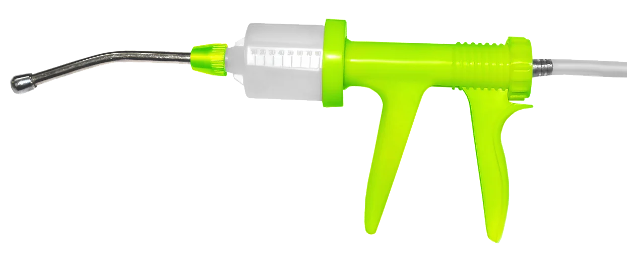 Pistol automat de administrare orală cu cap de 12 cm, 80 ml – Hofman Animal Care Drench-gun Automatic - imagine 2
