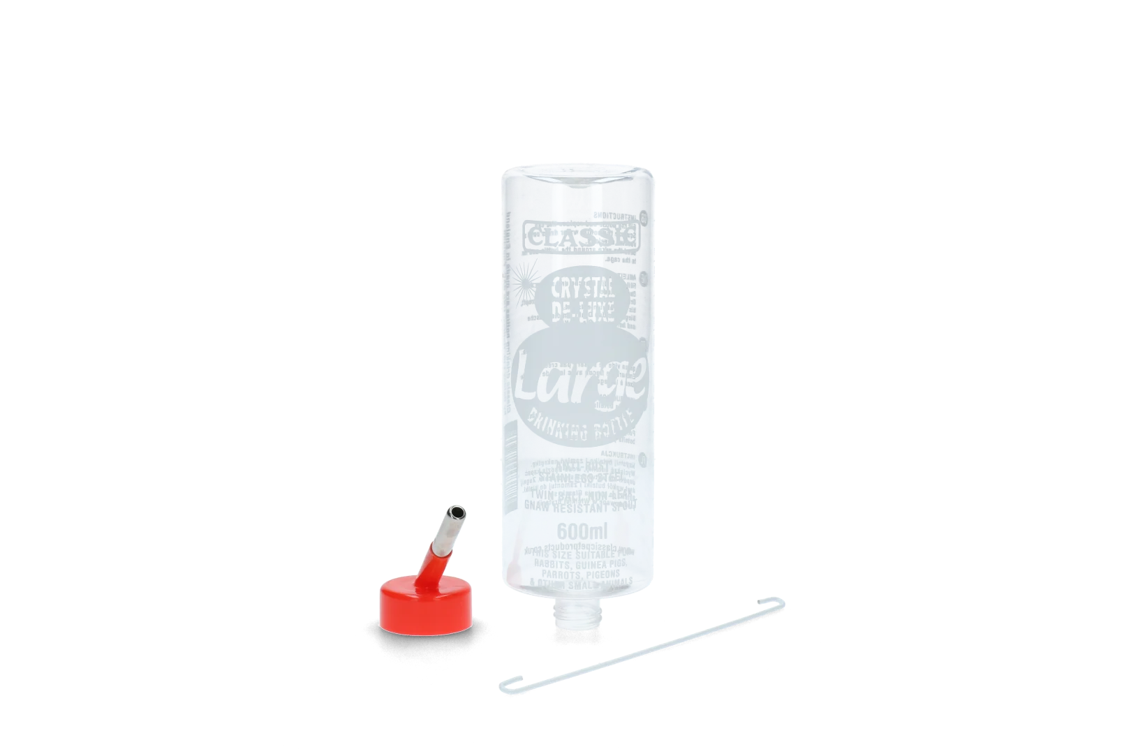 Sticlă de adăpare din plastic pentru rozătoare, 600 ml – Classic Crystal Deluxe - imagine 4