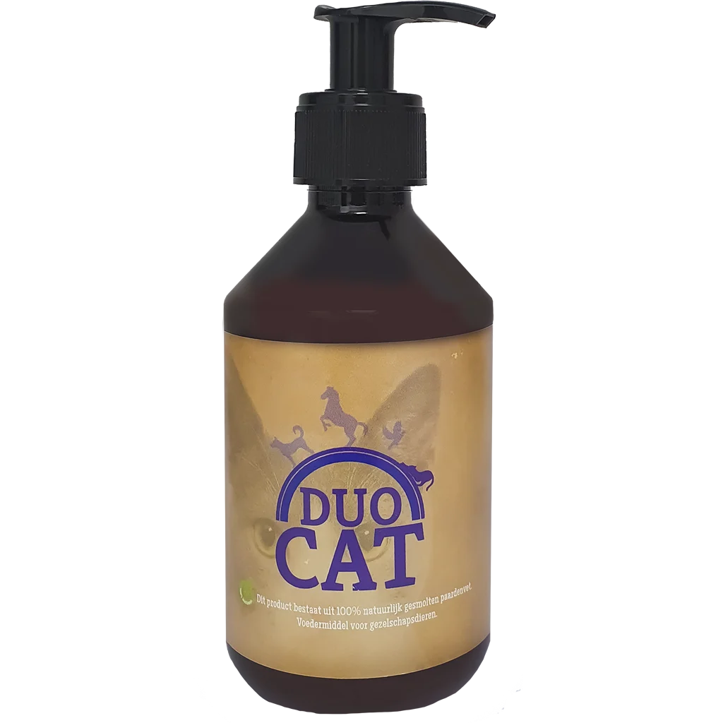 Grăsime de cal topită pentru pisici, 250 ml – Duo Cat - imagine 1