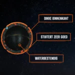 Minge de tenis pentru câini, plutitoare, Ø 6 cm, roz – Dog Comets Starlight - imagine 3