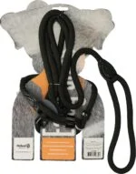 Ham pentru câine cu lesă din frânghie, negru – model Easy Walk cu mâner - imagine 2