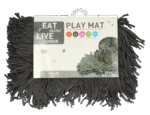 Covoraș de adulmecare pentru câini cu fâșii de material textil, gri, 44 x 28 cm – Eat Slow Live Longer Play Mat - imagine 3