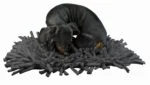 Covoraș de adulmecare pentru câini cu fâșii de material textil, gri, 44 x 28 cm – Eat Slow Live Longer Play Mat - imagine 2
