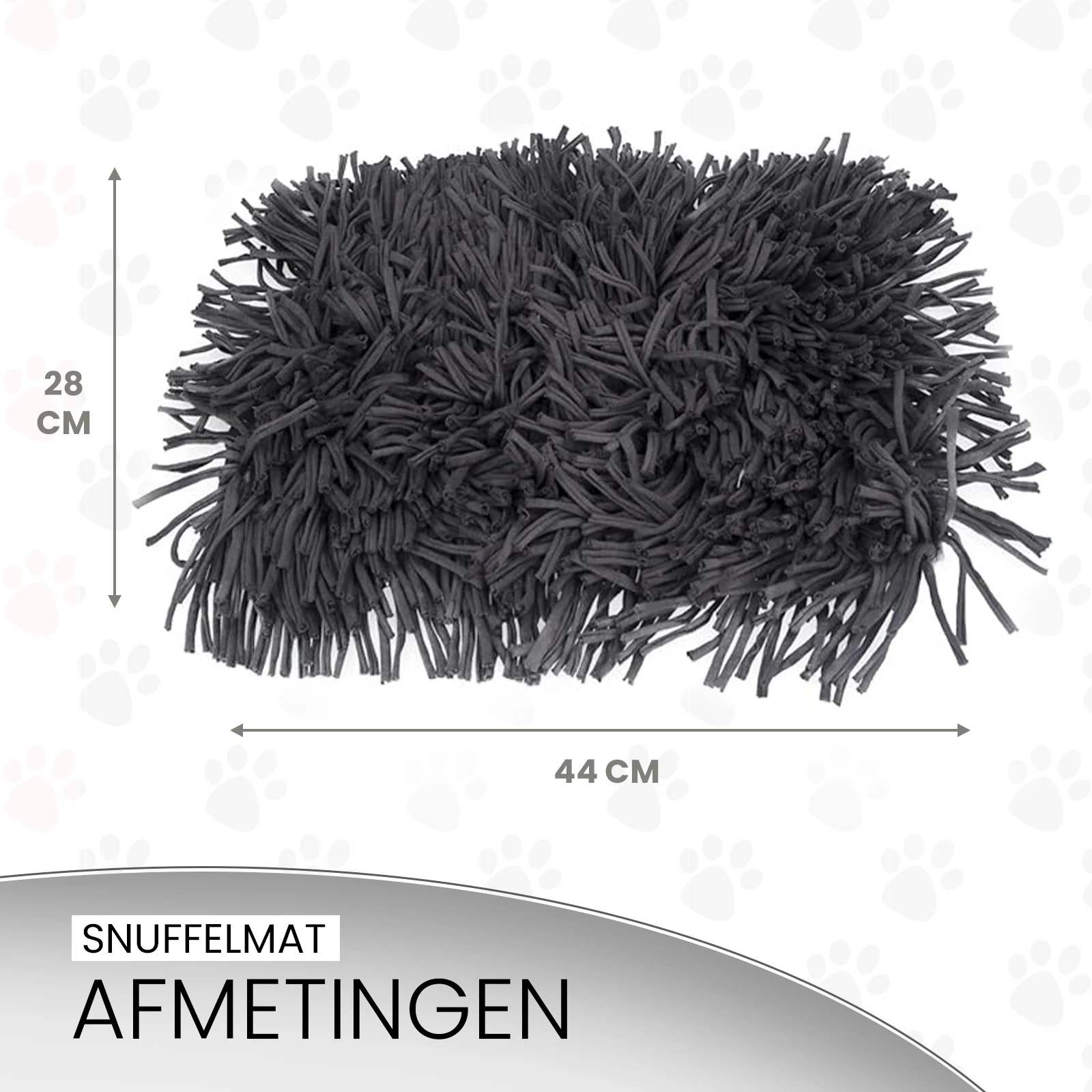 Covoraș de adulmecare pentru câini cu fâșii de material textil, gri, 44 x 28 cm – Eat Slow Live Longer Play Mat - imagine 6