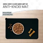 Covoraș din silicon pentru boluri, cu margine ridicată, S 30 x 48 cm, gri – Eat Slow Live Longer Spill Mat - imagine 4