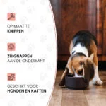 Insert cu ventuze pentru bolul de hrană al câinilor, roșu, M, diametrul bazei 11,5 cm – Eat Slow Live Longer Gobble Stopper - imagine 6