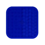 Covoraș de lins pentru câini, cu denivelări și model fagure, 21 x 21 cm, Albastru – Eat Slow Live Longer Lick Mat Duo M - imagine 2