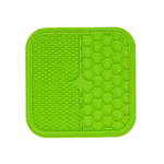 Covoraș pentru lins pentru câini cu noduri și fagure, 21 x 21 cm, verde – Eat Slow Live Longer Lick Mat Duo M - imagine 2