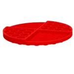 Covoraș rotund de lins cu compartimente adânci, roșu, ø 21 cm – Eat Slow Live Longer Lick Mat Dimensions Circle - imagine 3