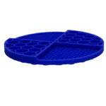 Covoraș rotund de lins cu compartimente adânci, albastru, ø 21 cm – Eat Slow Live Longer Lick Mat Dimensions Circle - imagine 3