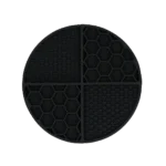 Covoraș rotund de lins cu compartimente adânci, gri, ø 21 cm – Eat Slow Live Longer Lick Mat Dimensions Circle - imagine 2