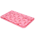 Covoraș de lins pentru câini, cu petale în formă de flori și ventuze, 21 x 34 cm, roz – Eat Slow Live Longer Lick Mat Dimensions Flower - imagine 3
