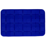 Covoraș de lins pentru câini cu petale în formă de flori și ventuze, 21 x 34 cm, albastru – Eat Slow Live Longer Lick Mat Dimensions Flower - imagine 2