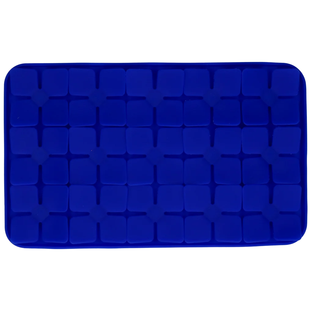 Covoraș de lins pentru câini cu petale în formă de flori și ventuze, 21 x 34 cm, albastru – Eat Slow Live Longer Lick Mat Dimensions Flower - imagine 2