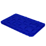Covoraș de lins pentru câini cu petale în formă de flori și ventuze, 21 x 34 cm, albastru – Eat Slow Live Longer Lick Mat Dimensions Flower - imagine 3