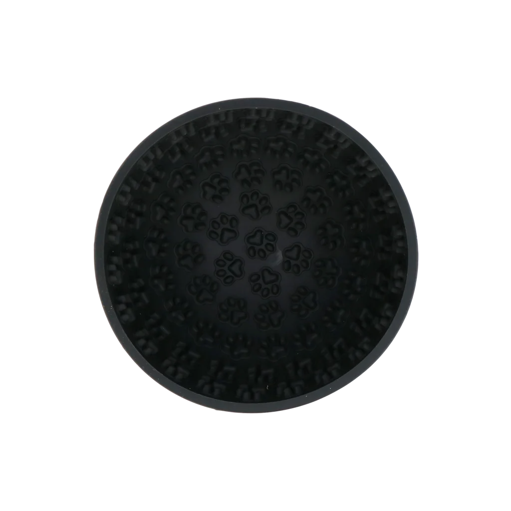 Bol antiînfulecare pentru câini, cu bază rotundă și proeminențe, Ø 17 cm, gri – Eat Slow Live Longer Lick Mat Wobble Bowl - imagine 2