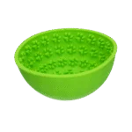 Bol antiînfulecare pentru câini cu bază rotunjită și protuberanțe, Ø 17 cm, verde – Eat Slow Live Longer Lick Mat Wobble Bowl - imagine 3