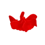 Inserție antiînfulecare pentru bolul câinelui, cu ventuze, roșu S, diametrul bazei 9,5 cm – Eat Slow Live Longer Gobble Stopper - imagine 3