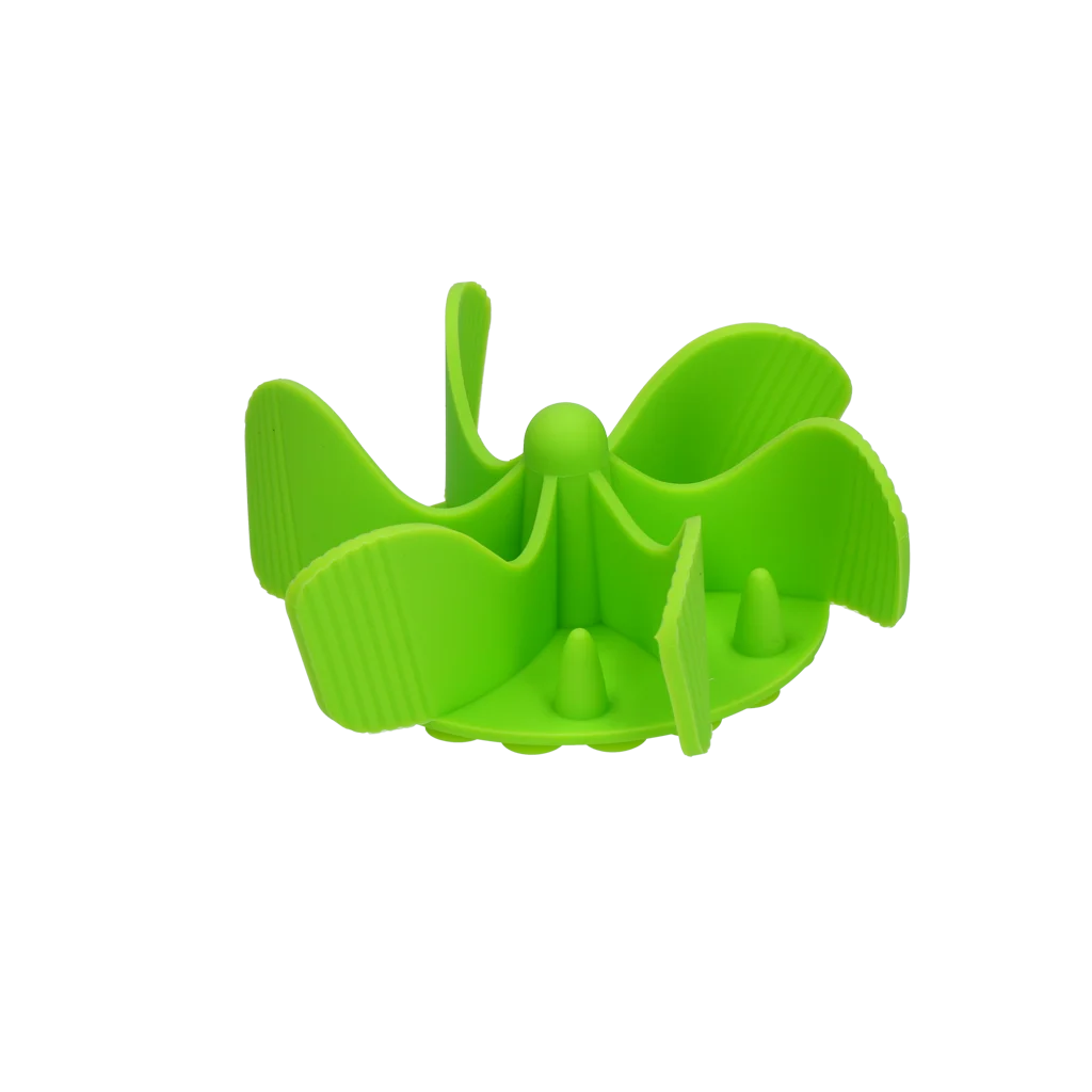 Inserție antiînghițire rapidă pentru bolul câinelui, cu ventuze, verde L, diametrul bazei 14,5 cm – Eat Slow Live Longer Gobble Stopper - imagine 3